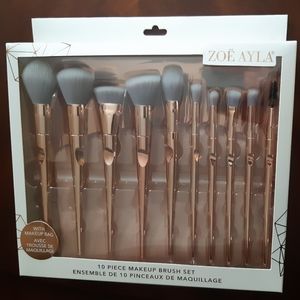 Zoe Ayla | 10 Piece Ergonomic Makeup Brush Set